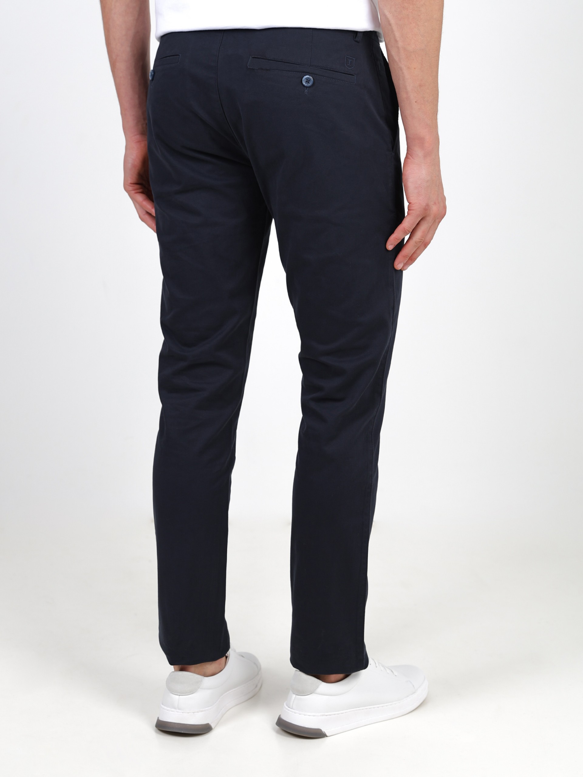 Pantalones chinos de algodón elástico