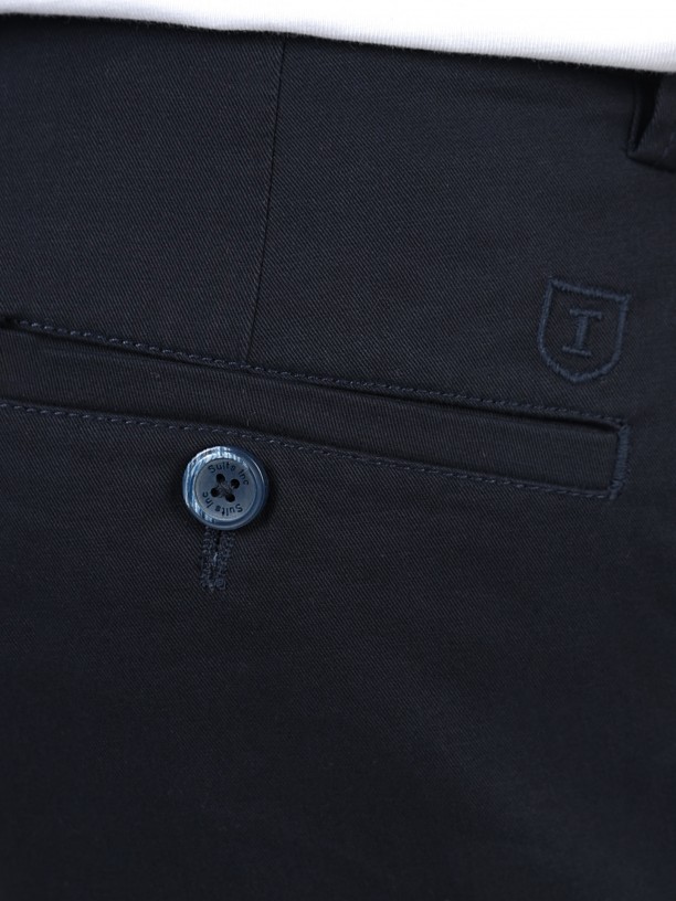 Pantalones chinos de algodón elástico Pantalones chinos de algodón elástico