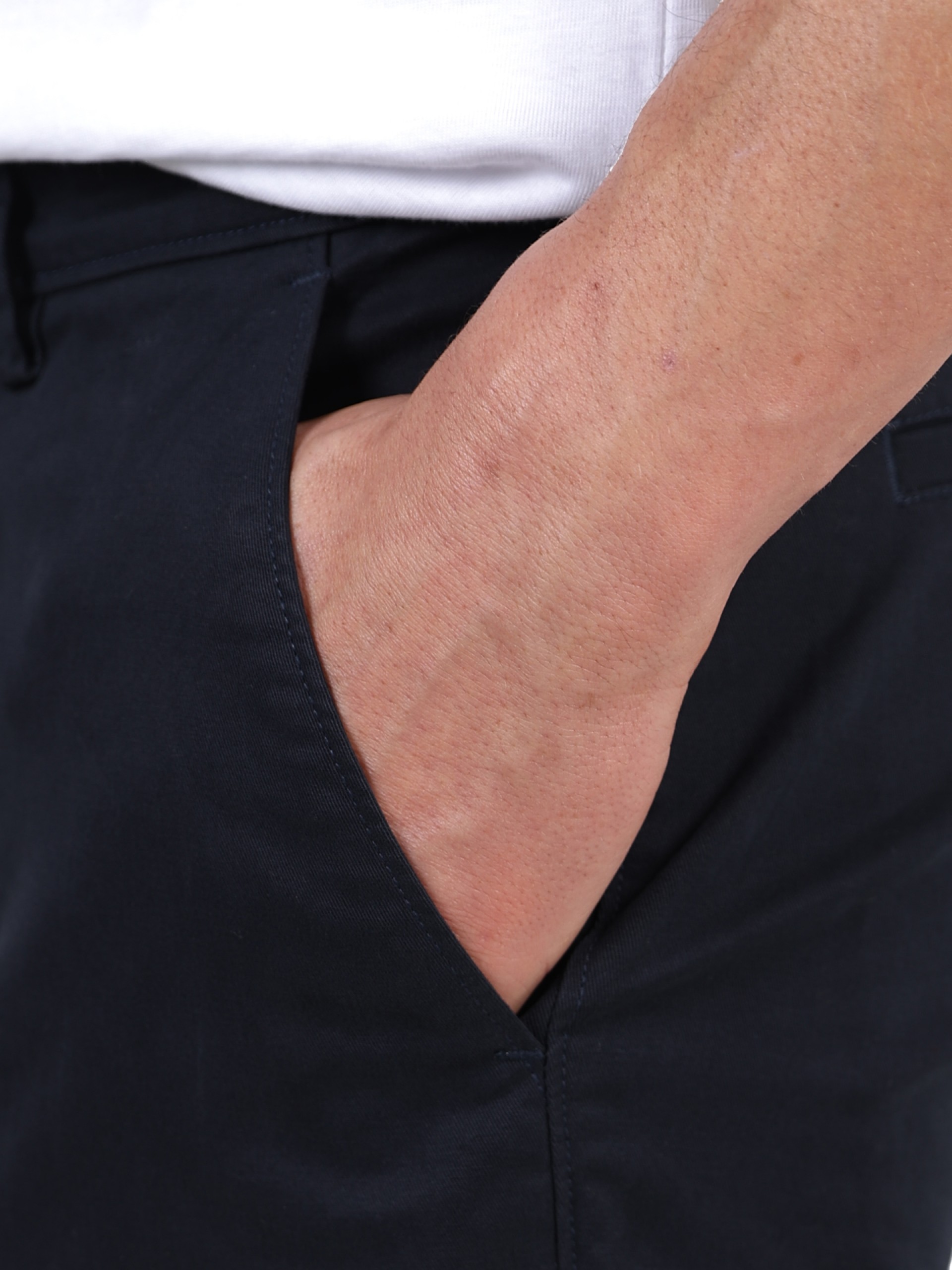 Pantalones chinos de algodón elástico