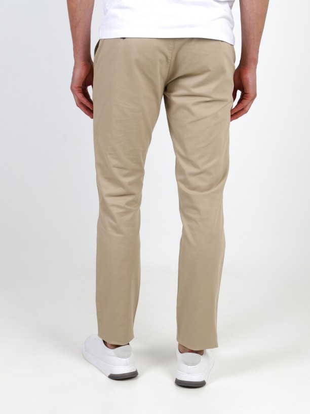Pantalones chinos de algodn elstico