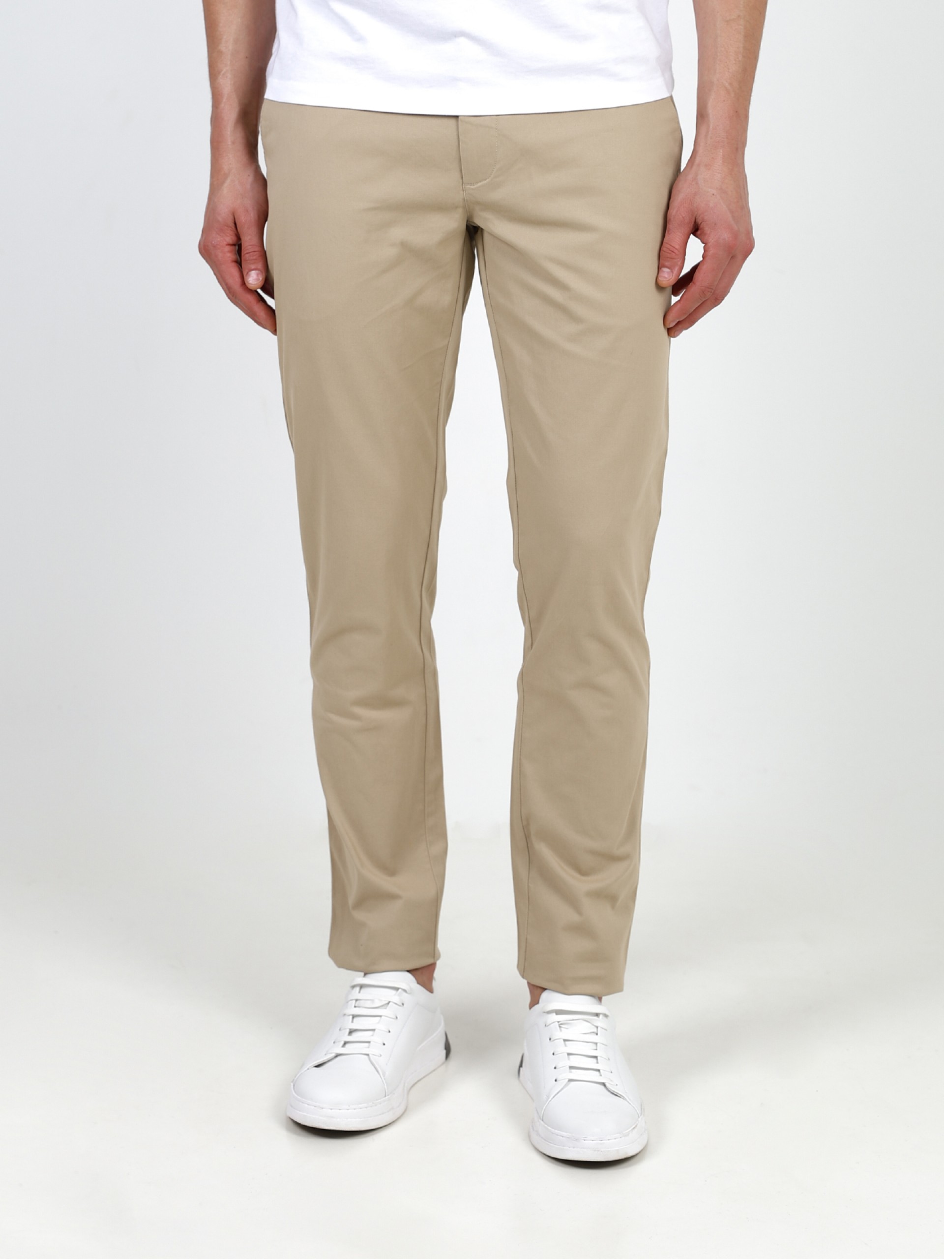 Pantalones chinos de algodón elástico