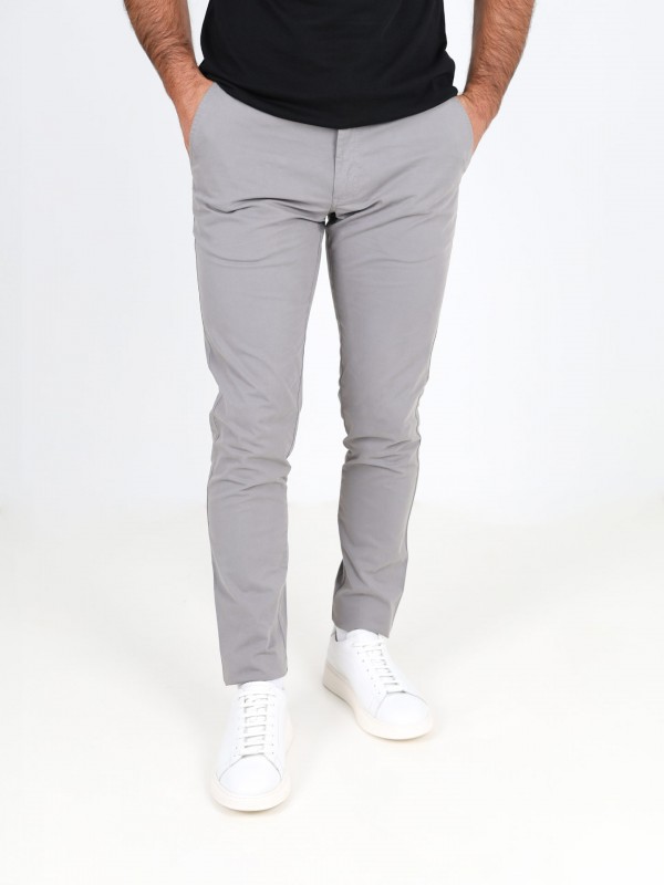 Pantalones chino de algodn elstico