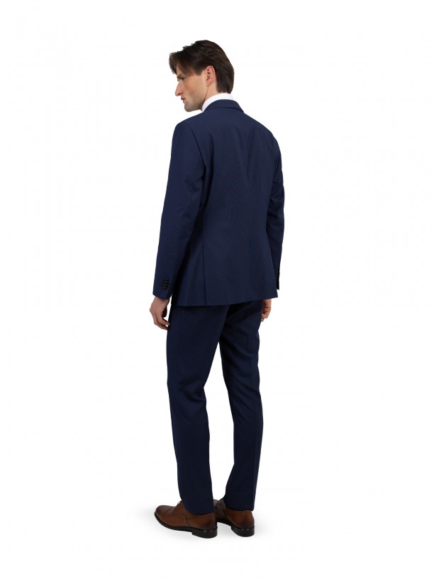 Traje micro estampado regular fit
