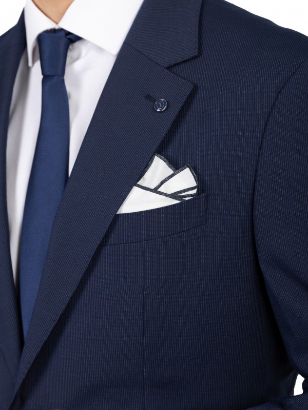 Fato de micro padrão regular fit Fato de micro padrão regular fit