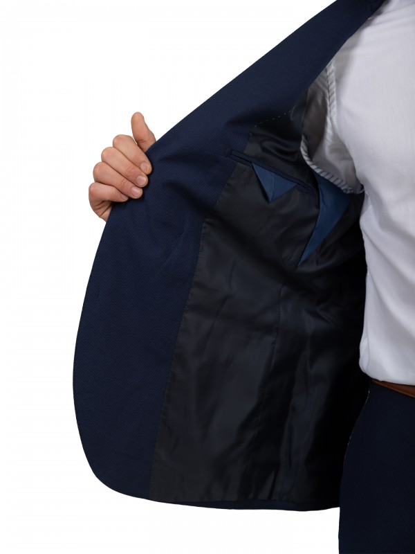 Fato de micro padrão regular fit Fato de micro padrão regular fit