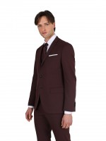 Fato liso com colete Slim fit
