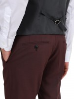 Fato liso com colete Slim fit