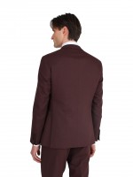 Fato liso com colete Slim fit