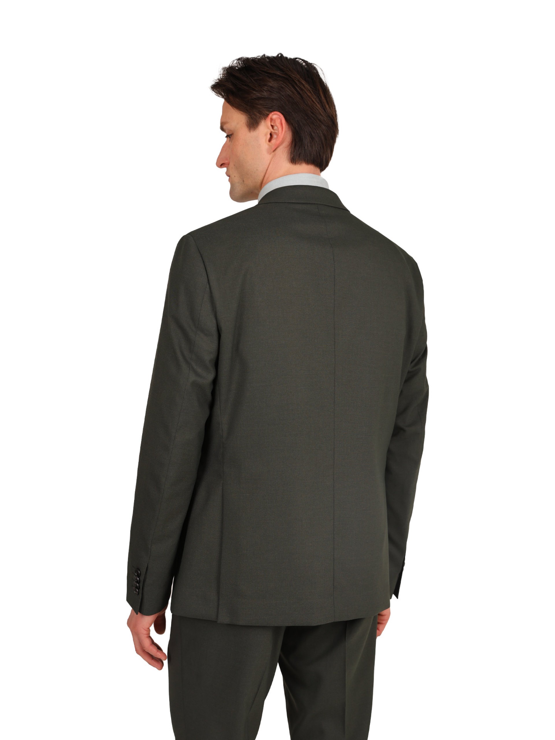 Traje liso con chaleco Slim Fit