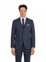 Traje liso con chaleco Slim Fit Traje liso con chaleco Slim Fit