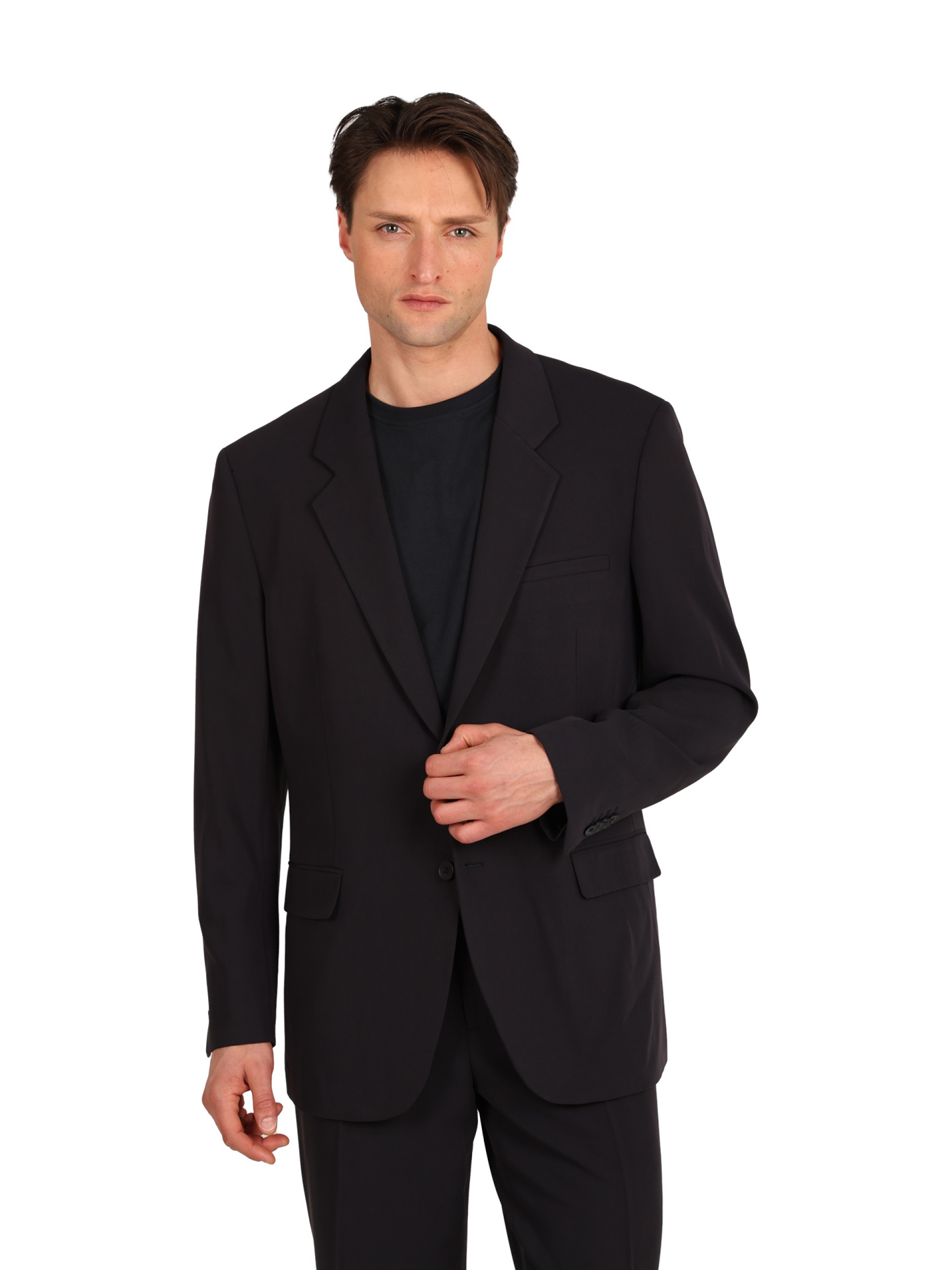 Plain oversized-cut suit