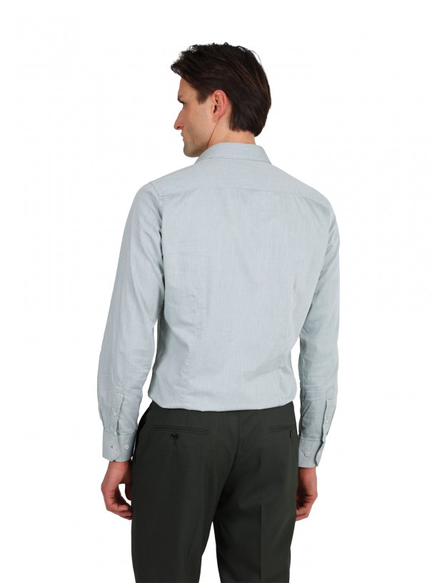 Plain 100% cotton slim fit shirt Plain 100% cotton slim fit shirt