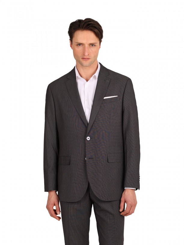 Traje micro estampado regular fit