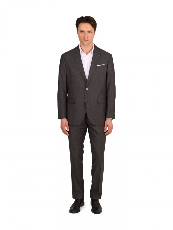 Fato de micro padro regular fit