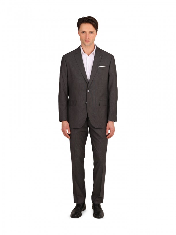 Traje micro estampado regular fit