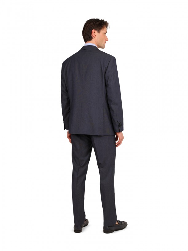 Traje micro estampado regular fit