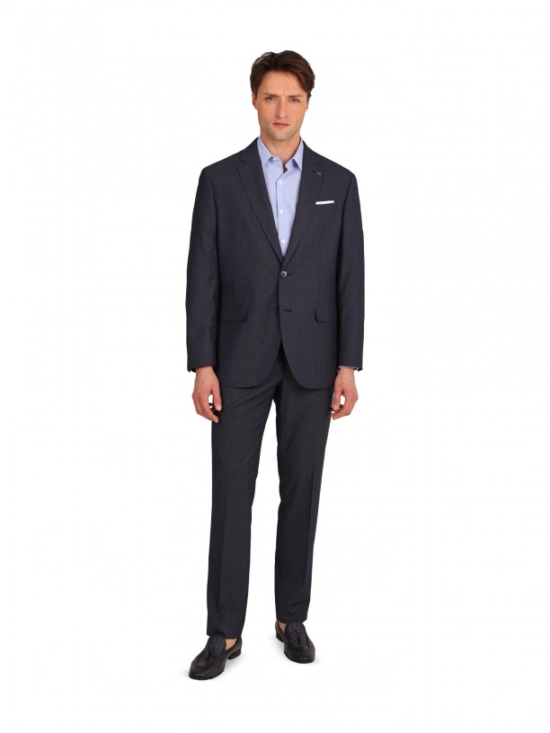 Traje micro estampado regular fit