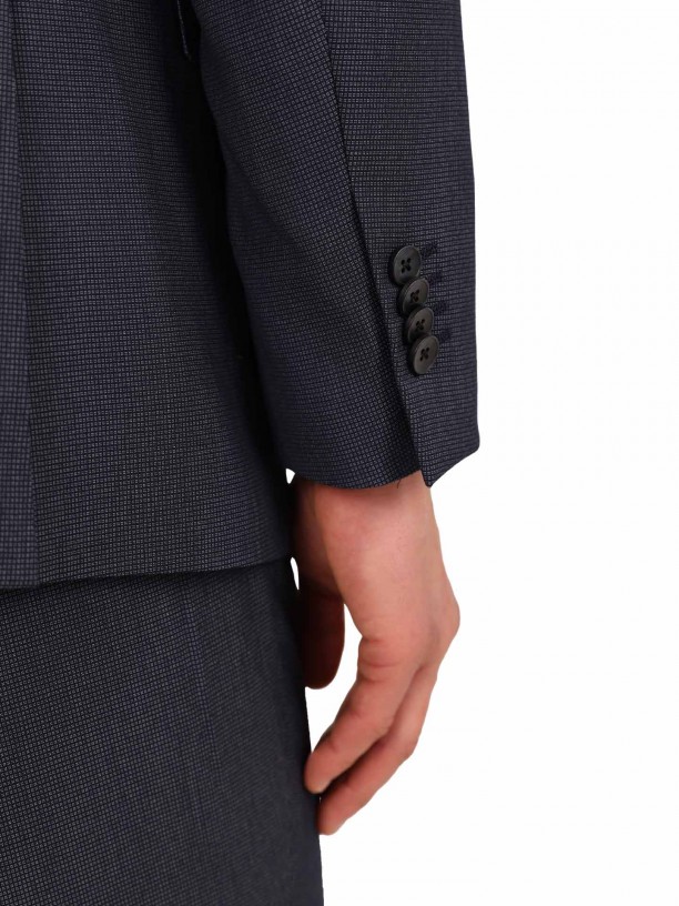Traje micro estampado regular fit