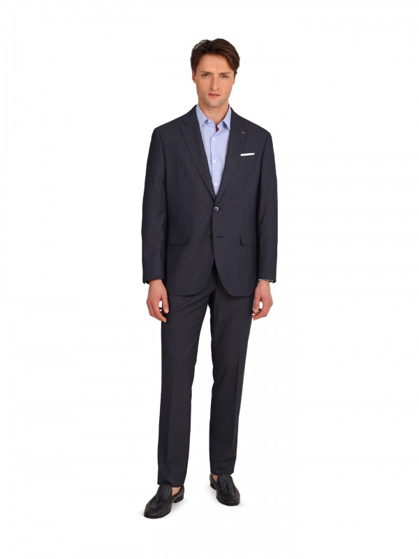 Fato de micro padro regular fit