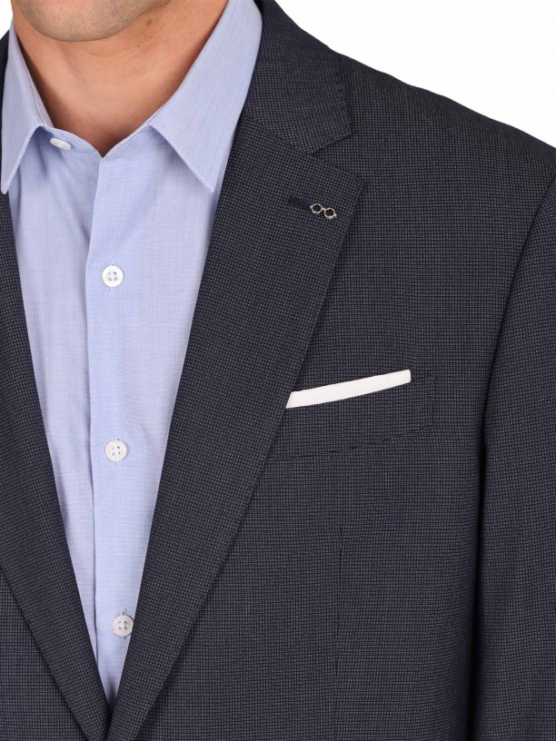 Traje micro estampado regular fit