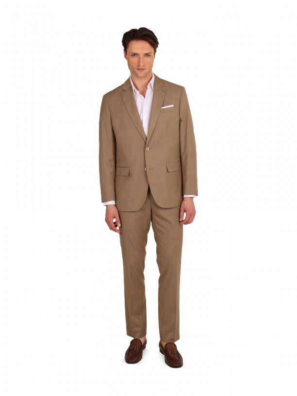 Traje micro estampado regular fit