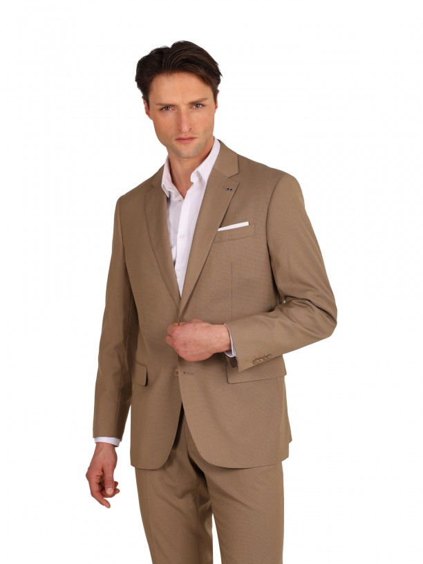 Traje micro estampado regular fit
