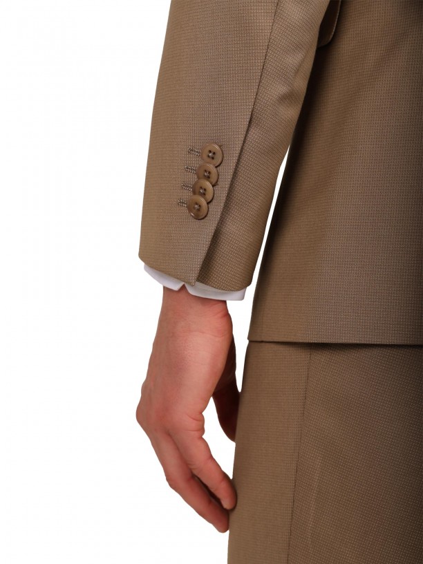 Traje micro estampado regular fit