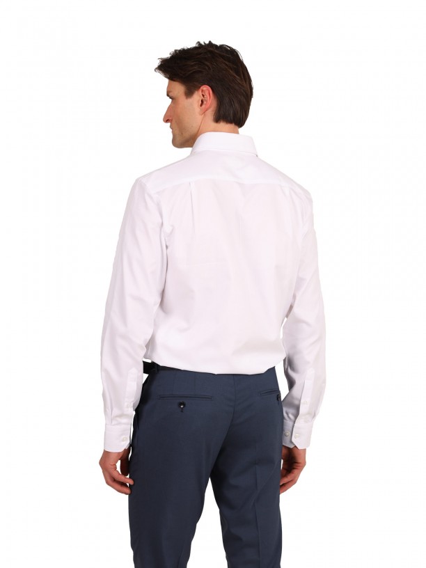 Camisa clssica regular fit micro estrutura
