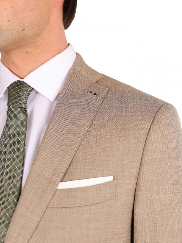 Fato de micro padro slim fit