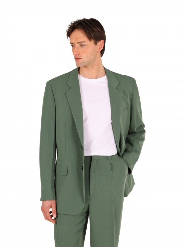 Traje liso de corte oversized Traje liso de corte oversized