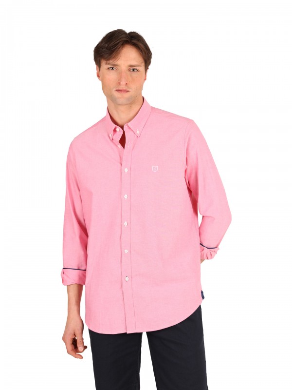 Camisa casual lisa 100% algodo