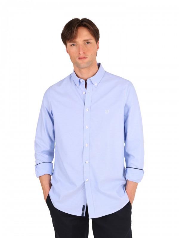 Camisa casual lisa 100% algodo
