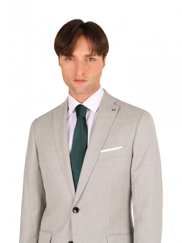 Traje micro estampado slim fit Traje micro estampado slim fit