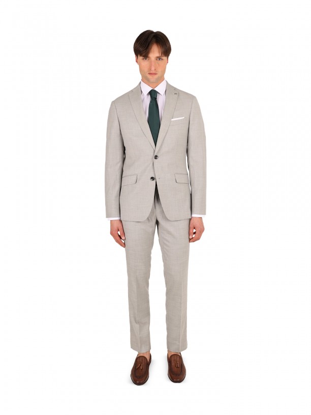 Traje micro estampado slim fit Traje micro estampado slim fit