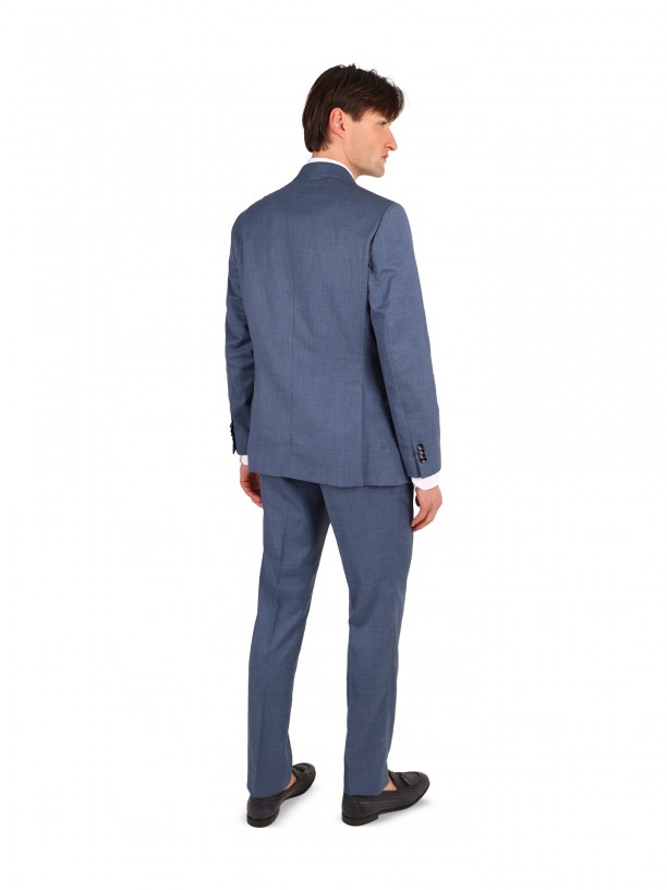 Fato de micro padrão slim fit Fato de micro padrão slim fit
