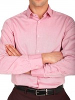 Camisa lisa 100% algod�n slim fit
