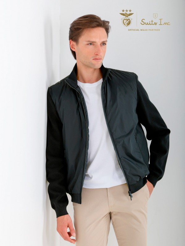Combined bomber elastic jacket