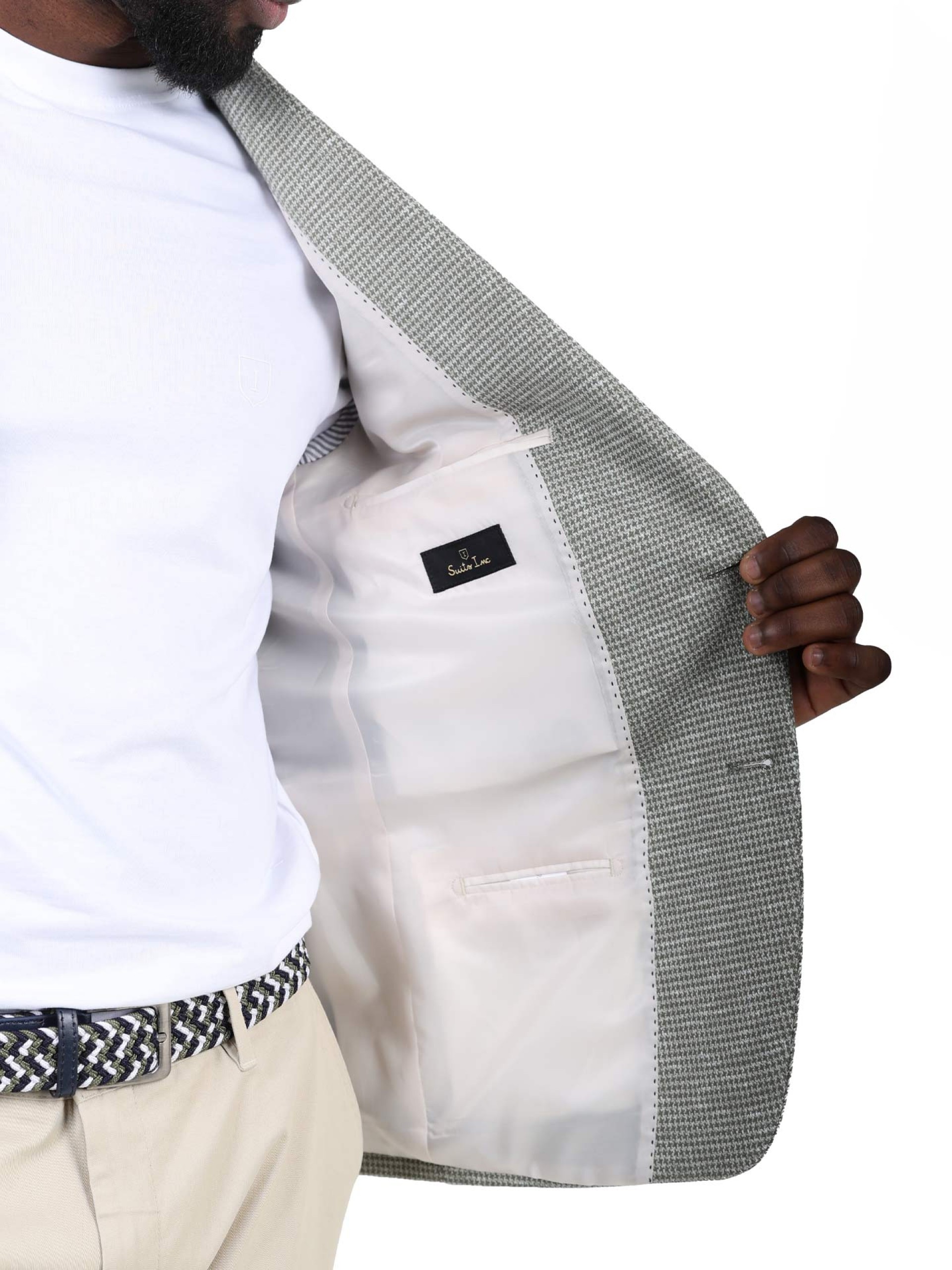 Blazer de micro padrão