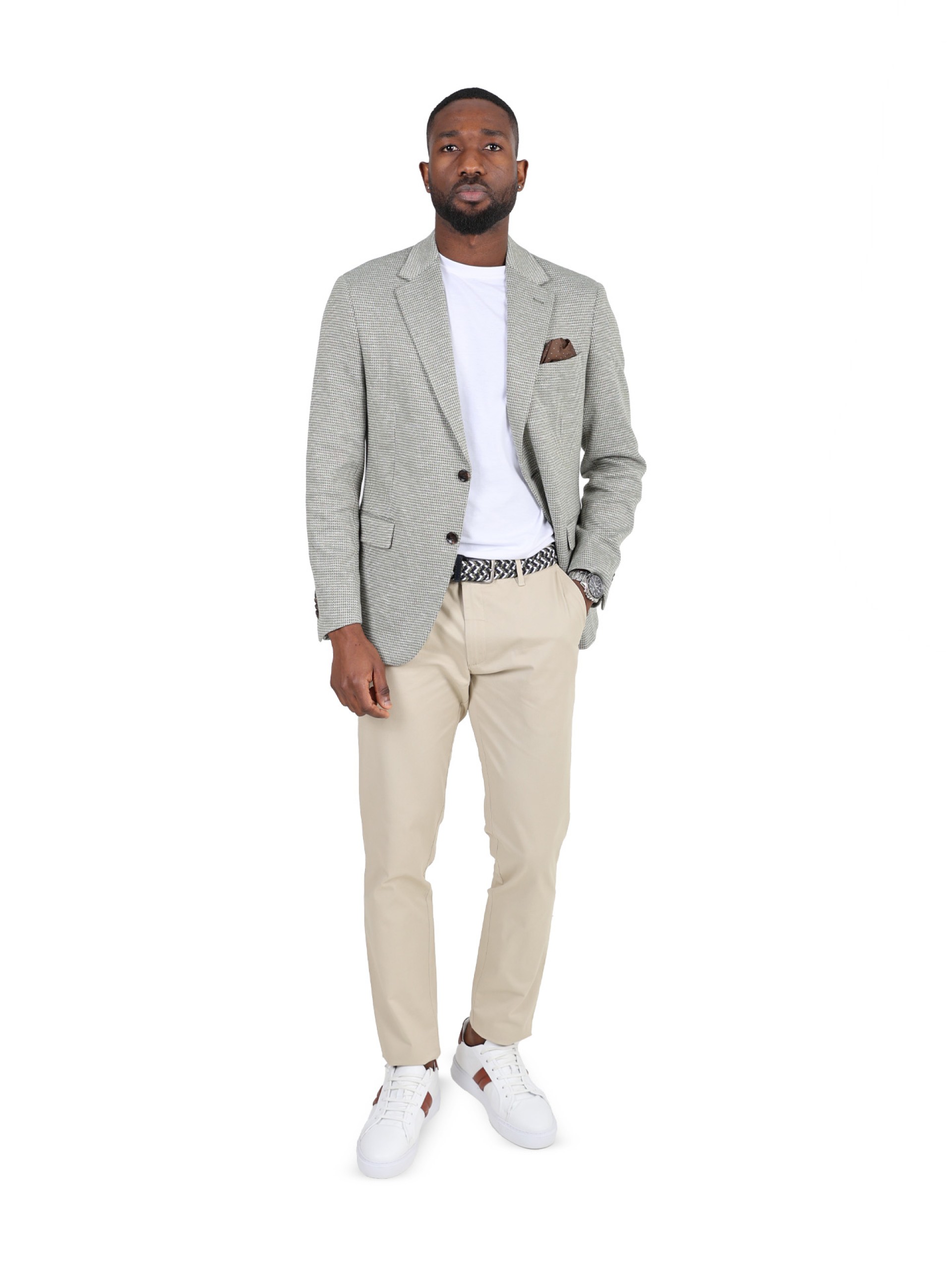 Blazer de micro padrão