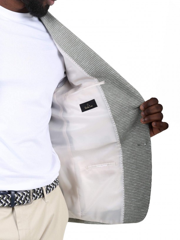 Micro-Pattern Blazer