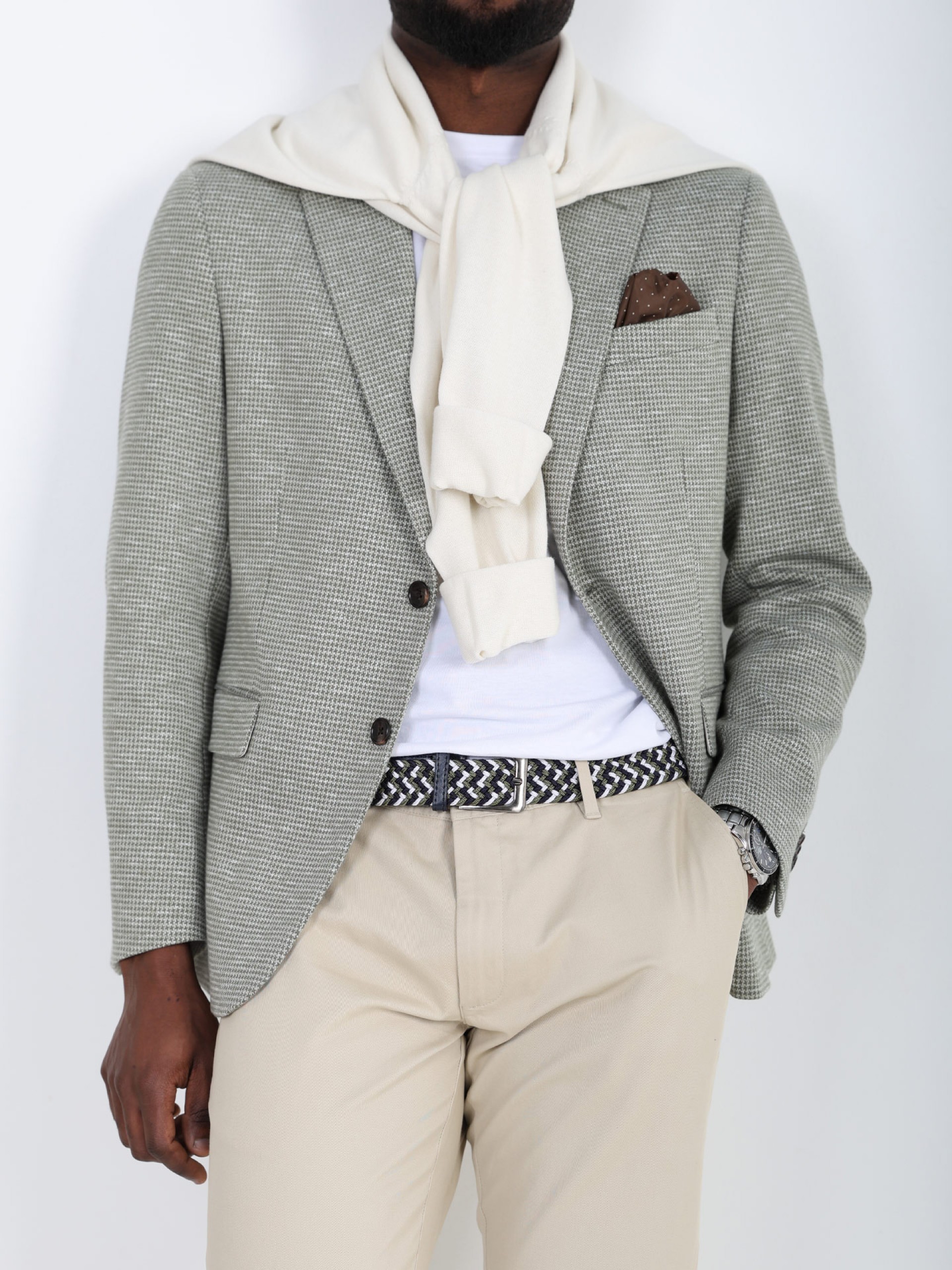 Blazer de micro padrão