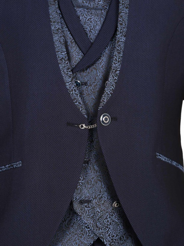 Traje de novio con chaleco slim fit edicin limitada