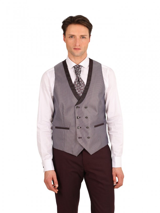 Traje de novio con chaleco slim fit edicin limitada