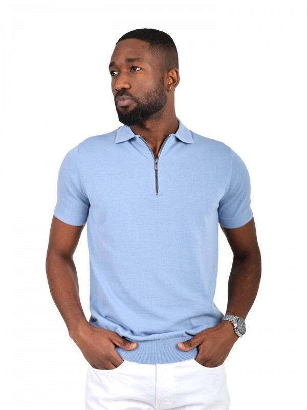 Polo 100% algodo com fecho