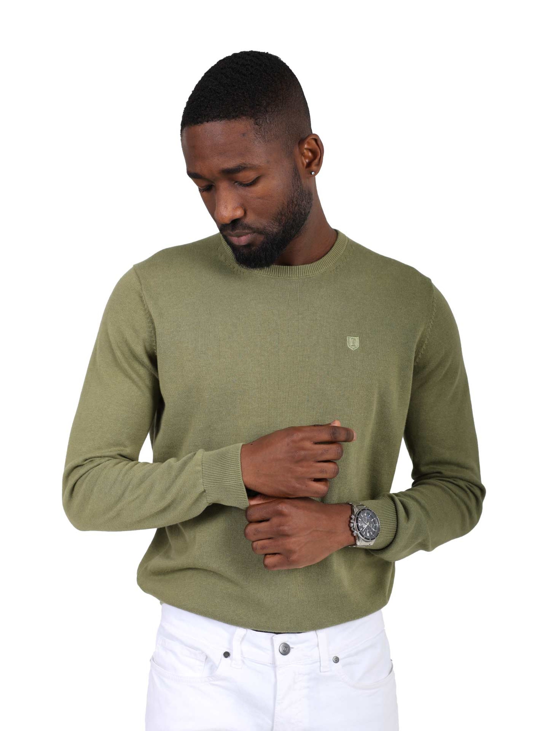 100% cotton knit with a round neckline