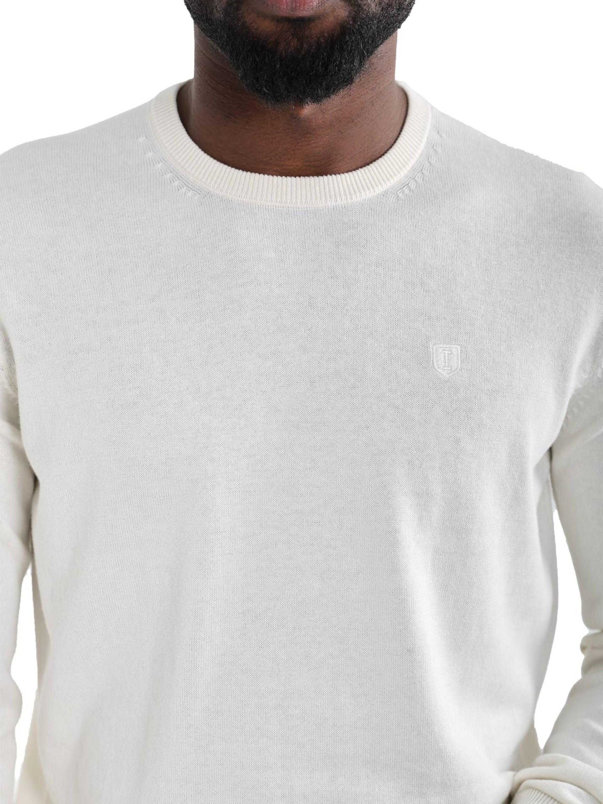 100% cotton knit with a round neckline