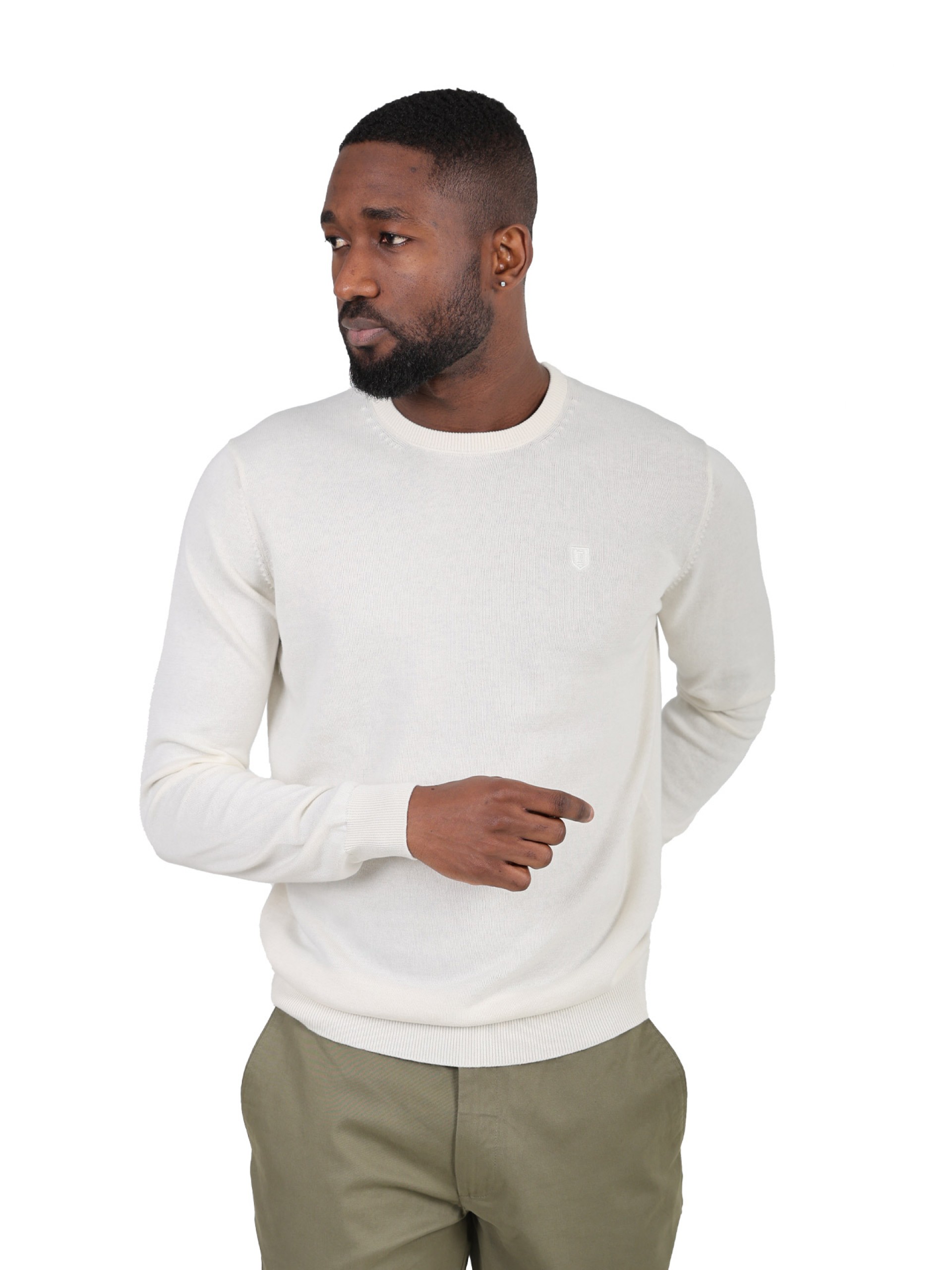 100% cotton knit with a round neckline