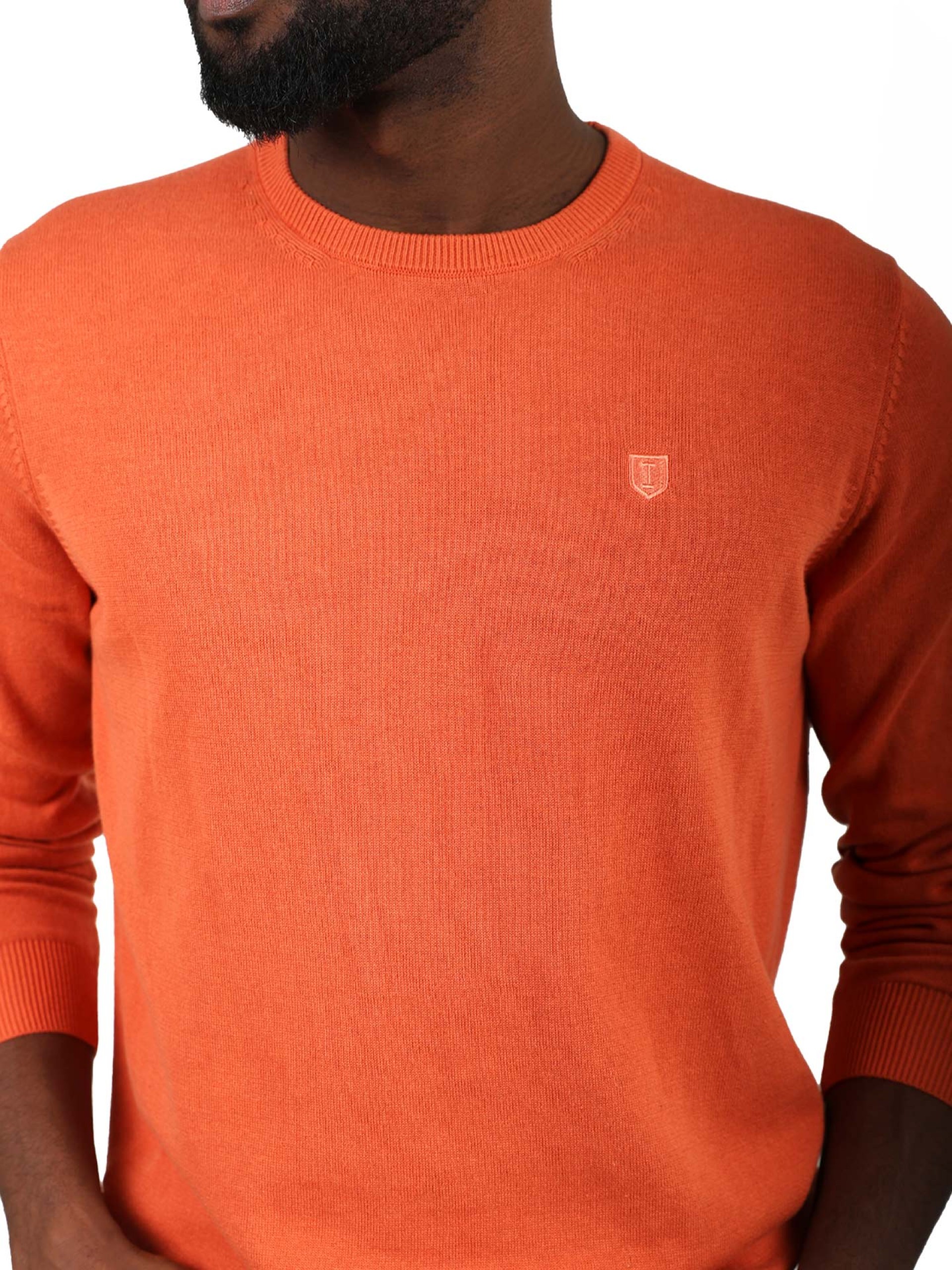 100% cotton knit with a round neckline