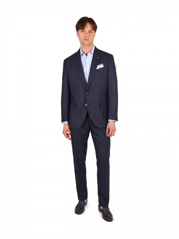 Traje micro estampado regular fit