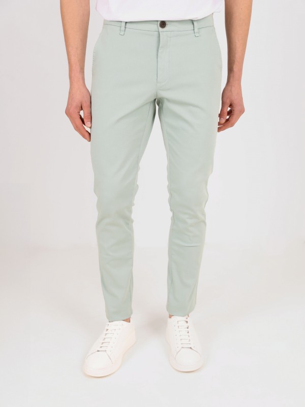 Pantalones chino de algodn elstico